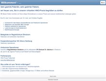 Tablet Screenshot of hno-praxis-elmshorn.de